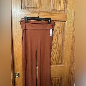 Fold Over Flare Leggings